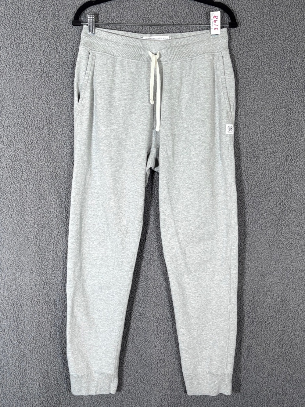 Reigning Champ Lightweight Terry Cotton Slim Joggers Pants - Men's Size M - Gray